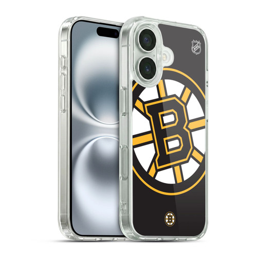 NHL Boston Bruins Oversized Soft Gel Case for Apple iPhone 16 & MagSafe