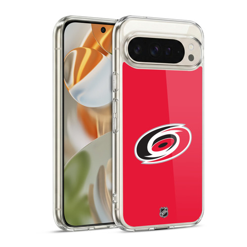 NHL Carolina Hurricanes Plain Soft Gel Case for Google Pixel 9 / Pixel 9 Pro