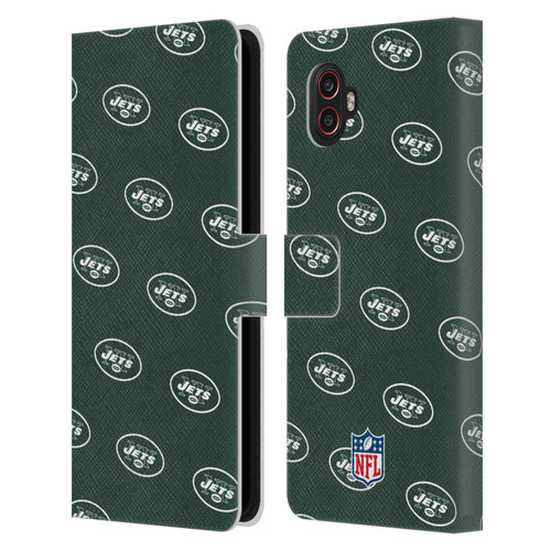 NFL New York Jets Artwork Patterns Leather Book Wallet Case Cover For Samsung Galaxy Xcover6 Pro/Pro2