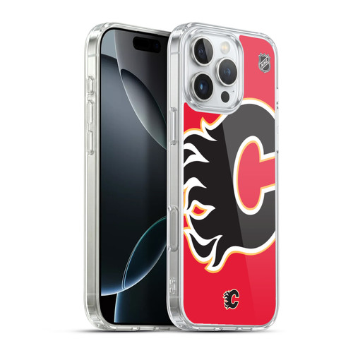 NHL Calgary Flames Oversized Soft Gel Case for Apple iPhone 16 Pro Max & MagSafe