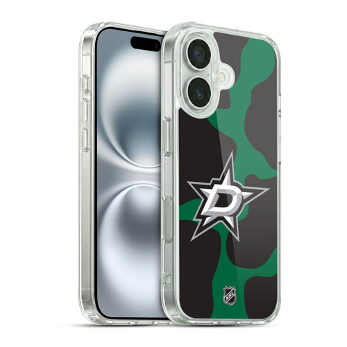 NHL Dallas Stars Cow Pattern Soft Gel Case for Apple iPhone 16