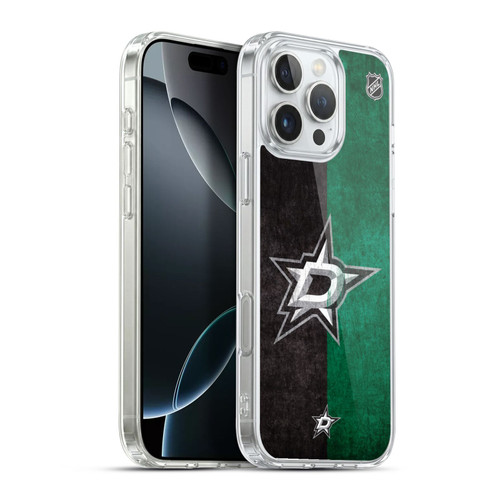 NHL Dallas Stars Half Distressed Soft Gel Case for Apple iPhone 16 Pro Max