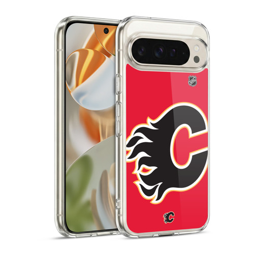 NHL Calgary Flames Oversized Soft Gel Case for Google Pixel 9 / Pixel 9 Pro