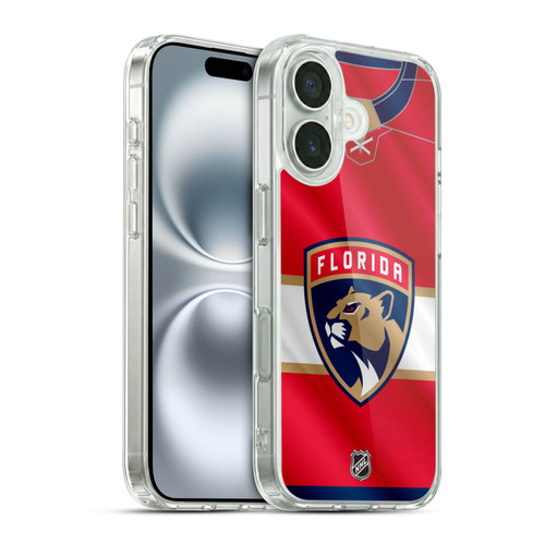 NHL Florida Panthers Jersey Soft Gel Case for Apple iPhone 16
