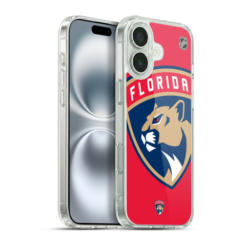 NHL Florida Panthers Oversized Soft Gel Case for Apple iPhone 16 Plus