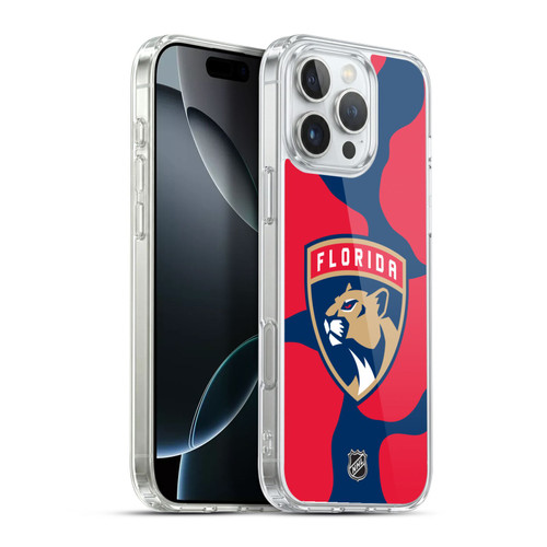 NHL Florida Panthers Cow Pattern Soft Gel Case for Apple iPhone 16 Pro Max