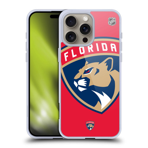 NHL Florida Panthers Oversized Soft Gel Case for Apple iPhone 16 Pro Max