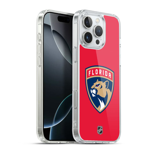 NHL Florida Panthers Plain Soft Gel Case for Apple iPhone 16 Pro Max