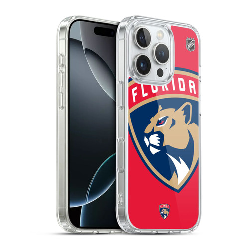 NHL Florida Panthers Oversized Soft Gel Case for Apple iPhone 16 Pro
