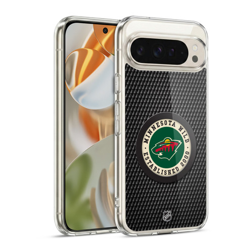 NHL Minnesota Wild Puck Texture Soft Gel Case for Google Pixel 9 / Pixel 9 Pro