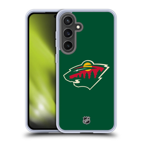 NHL Minnesota Wild Plain Soft Gel Case for Samsung Galaxy S24 FE