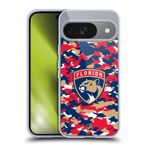 NHL Florida Panthers Camouflage Soft Gel Case for Google Pixel 9 / Pixel 9 Pro