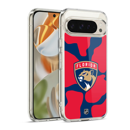 NHL Florida Panthers Cow Pattern Soft Gel Case for Google Pixel 9 / Pixel 9 Pro