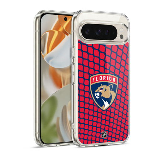 NHL Florida Panthers Net Pattern Soft Gel Case for Google Pixel 9 / Pixel 9 Pro