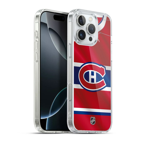 NHL Montreal Canadiens Jersey Soft Gel Case for Apple iPhone 16 Pro Max