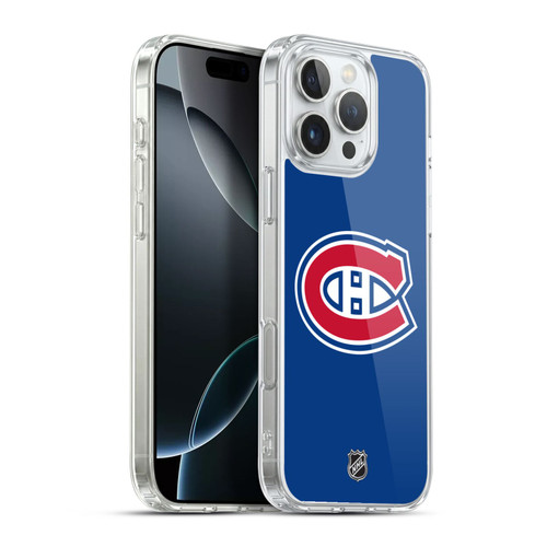 NHL Montreal Canadiens Plain Soft Gel Case for Apple iPhone 16 Pro Max