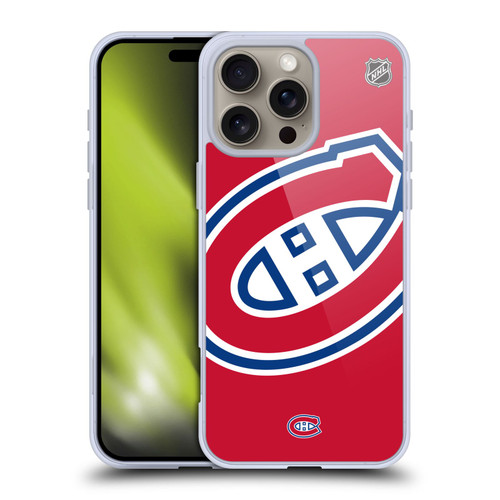 NHL Montreal Canadiens Oversized Soft Gel Case for Apple iPhone 16 Pro Max NHL Montreal Canadiens Oversized Soft Gel Case for Apple iPhone 16 Pro Max
