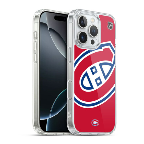 NHL Montreal Canadiens Oversized Soft Gel Case for Apple iPhone 16 Pro