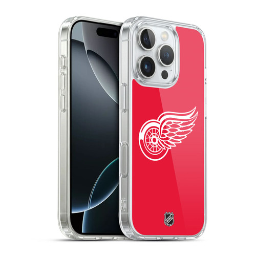 NHL Detroit Red Wings Plain Soft Gel Case for Apple iPhone 16 Pro & MagSafe
