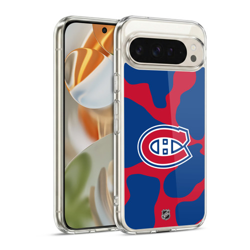 NHL Montreal Canadiens Cow Pattern Soft Gel Case for Google Pixel 9 / Pixel 9 Pro