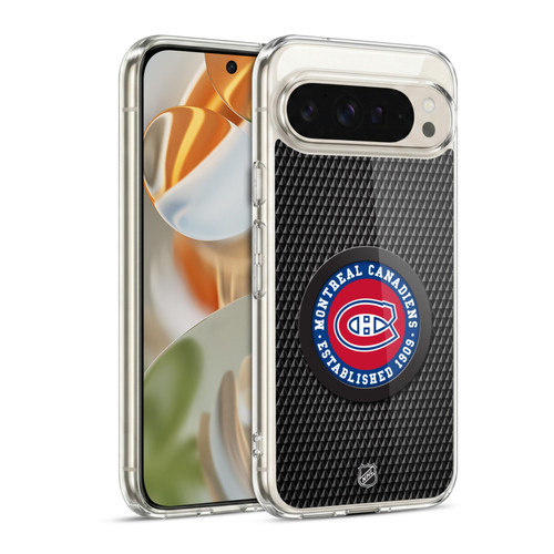 NHL Montreal Canadiens Puck Texture Soft Gel Case for Google Pixel 9 / Pixel 9 Pro
