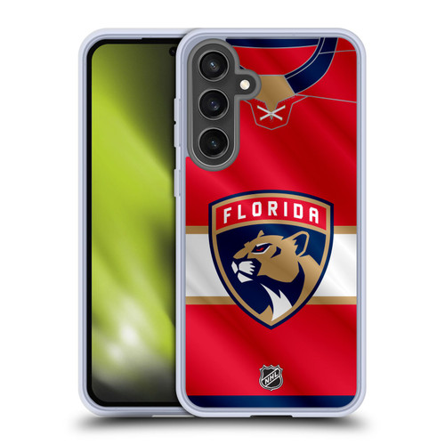 NHL Florida Panthers Jersey Soft Gel Case for Samsung Galaxy S24 FE