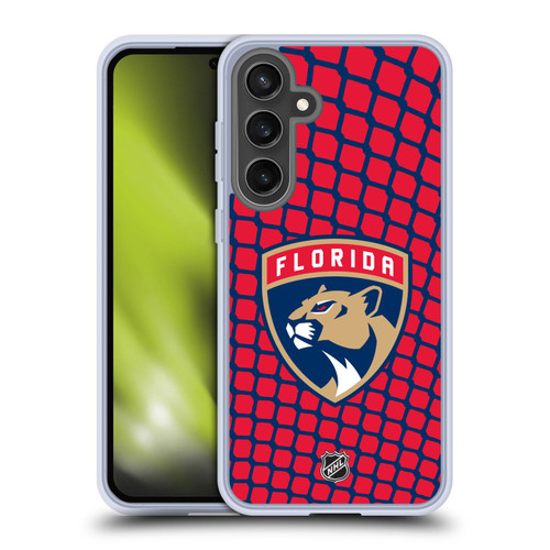 NHL Florida Panthers Net Pattern Soft Gel Case for Samsung Galaxy S24 FE