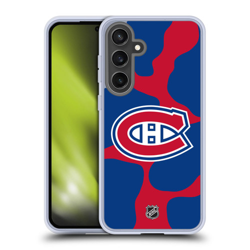 NHL Montreal Canadiens Cow Pattern Soft Gel Case for Samsung Galaxy S24 FE