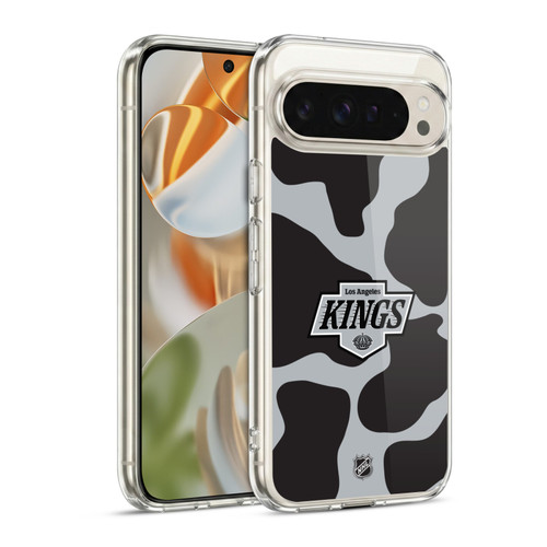 NHL Los Angeles Kings Cow Pattern Soft Gel Case for Google Pixel 9 / Pixel 9 Pro