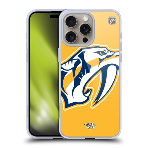 NHL Nashville Predators Oversized Soft Gel Case for Apple iPhone 16 Pro Max
