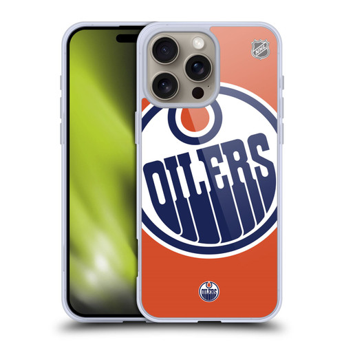 NHL Edmonton Oilers Oversized Soft Gel Case for Apple iPhone 16 Pro Max