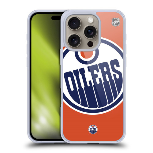 NHL Edmonton Oilers Oversized Soft Gel Case for Apple iPhone 16 Pro