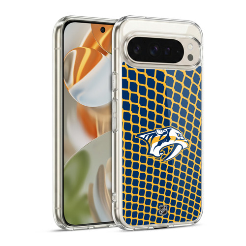 NHL Nashville Predators Net Pattern Soft Gel Case for Google Pixel 9 / Pixel 9 Pro