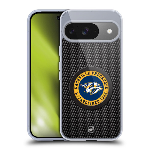 NHL Nashville Predators Puck Texture Soft Gel Case for Google Pixel 9 / Pixel 9 Pro