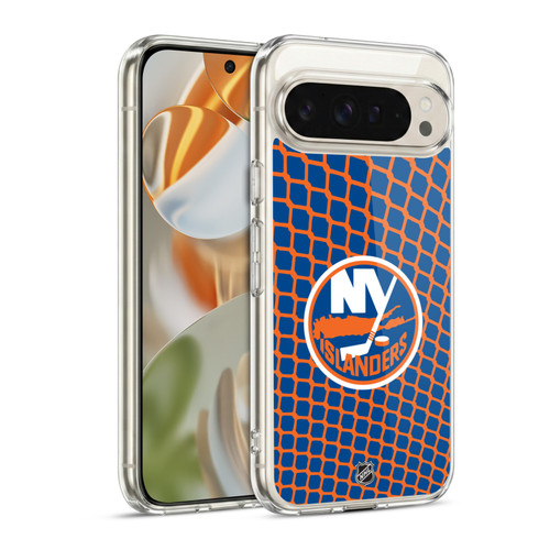 NHL New York Islanders Net Pattern Soft Gel Case for Google Pixel 9 / Pixel 9 Pro