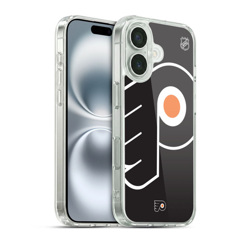 NHL Philadelphia Flyers Oversized Soft Gel Case for Apple iPhone 16 & MagSafe