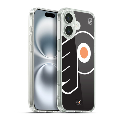 NHL Philadelphia Flyers Oversized Soft Gel Case for Apple iPhone 16 Plus & MagSafe
