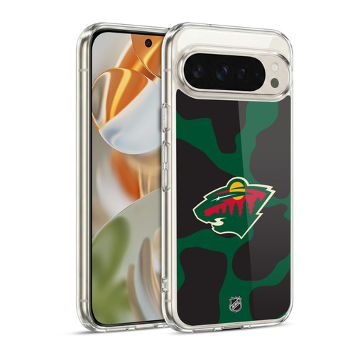 NHL Minnesota Wild Cow Pattern Soft Gel Case for Google Pixel 9 / Pixel 9 Pro