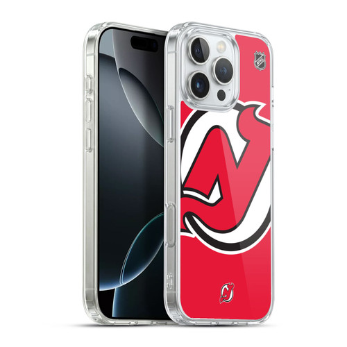 NHL New Jersey Devils Oversized Soft Gel Case for Apple iPhone 16 Pro Max