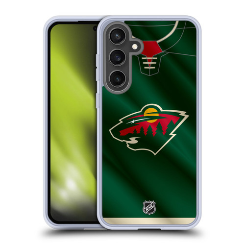 NHL Minnesota Wild Jersey Soft Gel Case for Samsung Galaxy S24 FE