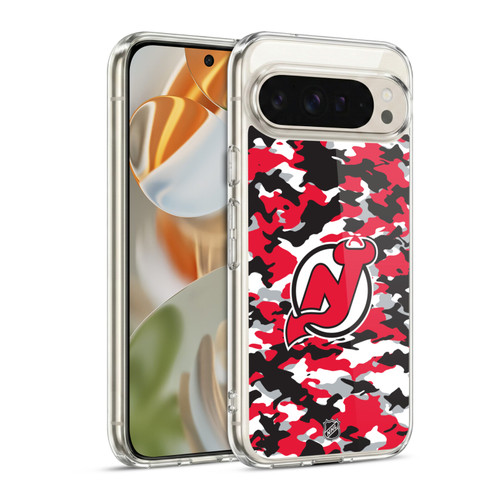 NHL New Jersey Devils Camouflage Soft Gel Case for Google Pixel 9 / Pixel 9 Pro