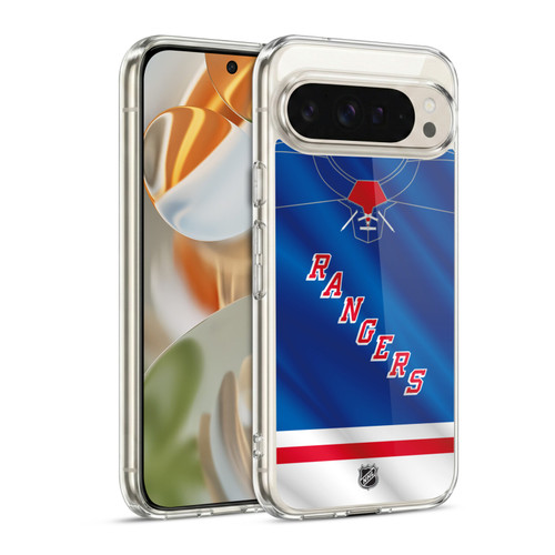NHL New York Rangers Jersey Soft Gel Case for Google Pixel 9 / Pixel 9 Pro