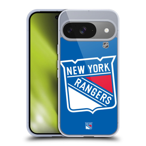 NHL New York Rangers Oversized Soft Gel Case for Google Pixel 9 / Pixel 9 Pro