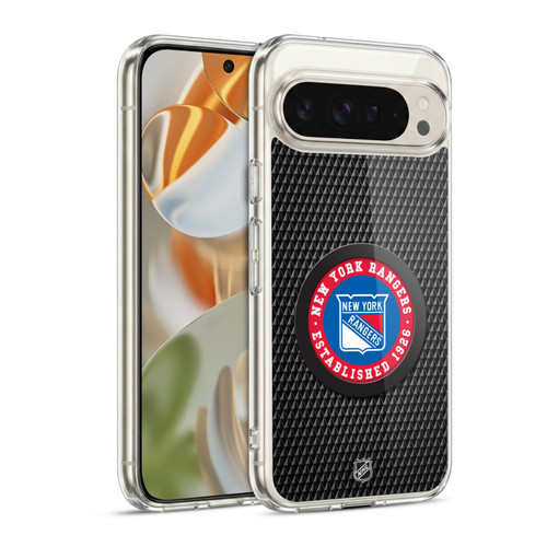 NHL New York Rangers Puck Texture Soft Gel Case for Google Pixel 9 / Pixel 9 Pro