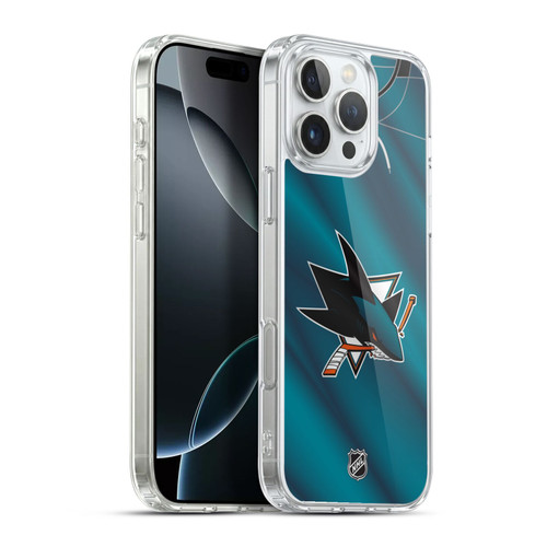 NHL San Jose Sharks Jersey Soft Gel Case for Apple iPhone 16 Pro Max