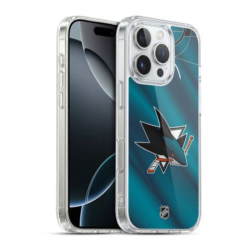 NHL San Jose Sharks Jersey Soft Gel Case for Apple iPhone 16 Pro
