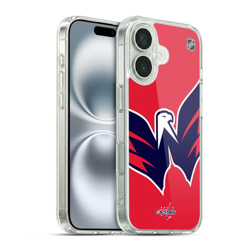 NHL Washington Capitals Oversized Soft Gel Case for Apple iPhone 16