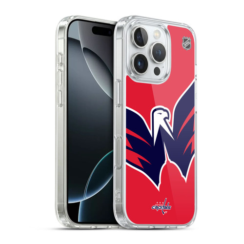 NHL Washington Capitals Oversized Soft Gel Case for Apple iPhone 16 Pro