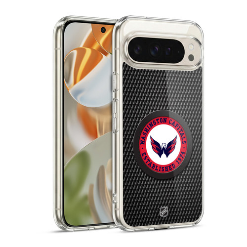 NHL Washington Capitals Puck Texture Soft Gel Case for Google Pixel 9 / Pixel 9 Pro