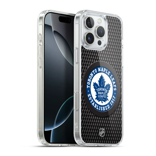 NHL Toronto Maple Leafs Puck Texture Soft Gel Case for Apple iPhone 16 Pro Max & MagSafe